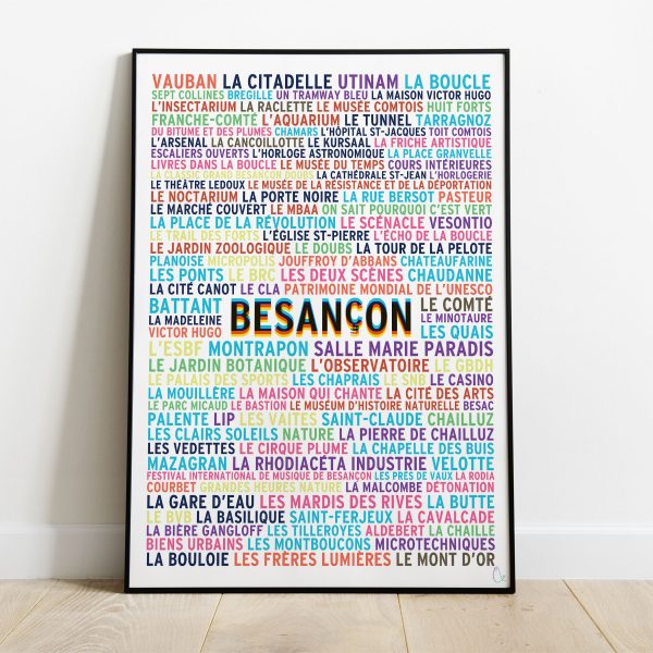 <b> AFFICHE BESANÇON </b> <br> Besançon en mots